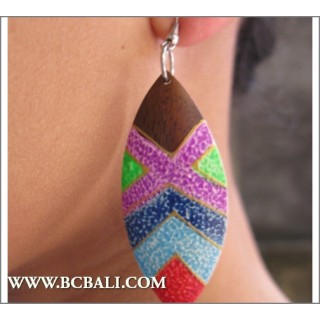 Cheap Price Earrings Wooden Alot Package Free 